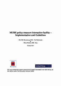 MURE policy measure interaction facility