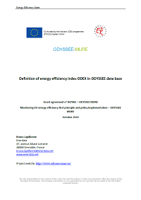 Energy efficiency index ODEX