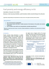 Fuel poverty and energy efficiency in EU