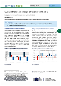 Overall trends in energy efficiency in the EU