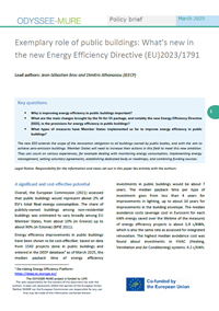 Exemplary role of public buildings: What’s new in the new Energy Efficiency Directive (EU)2023/1791